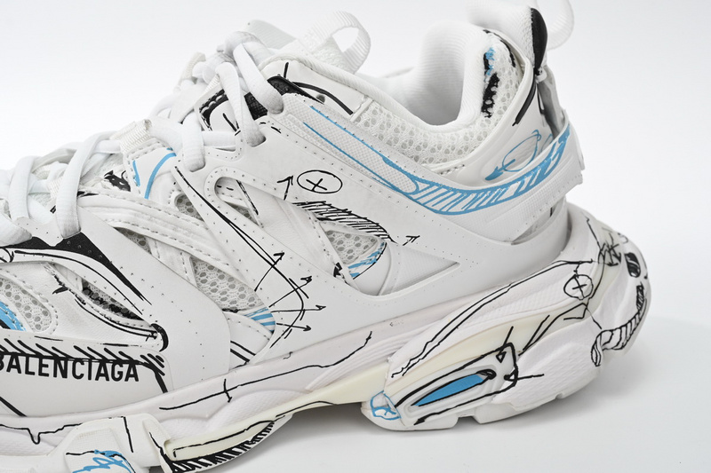 Balenciaga Tess S.Black Graffiti Art