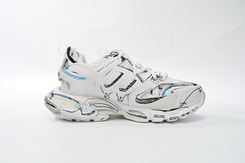 Balenciaga Tess S.Black Graffiti Art