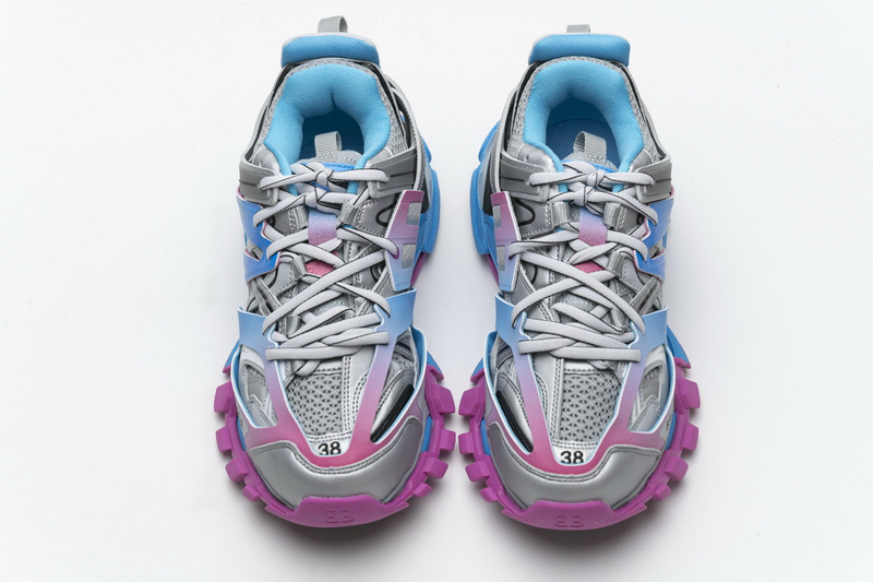 Balenciaga Tess S.Blue Pink Silver