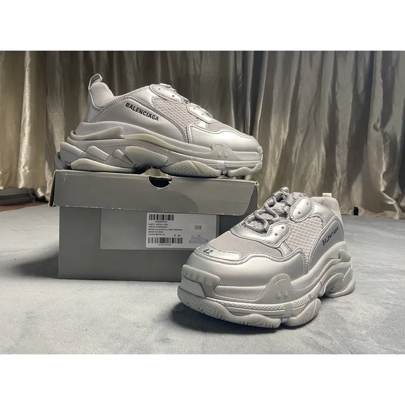 Balenciaga Triple S Light Gray Silver