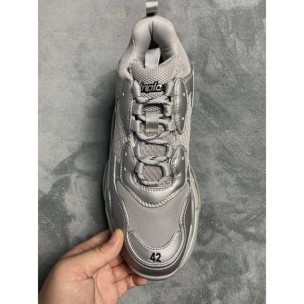 Balenciaga Triple S Light Gray Silver