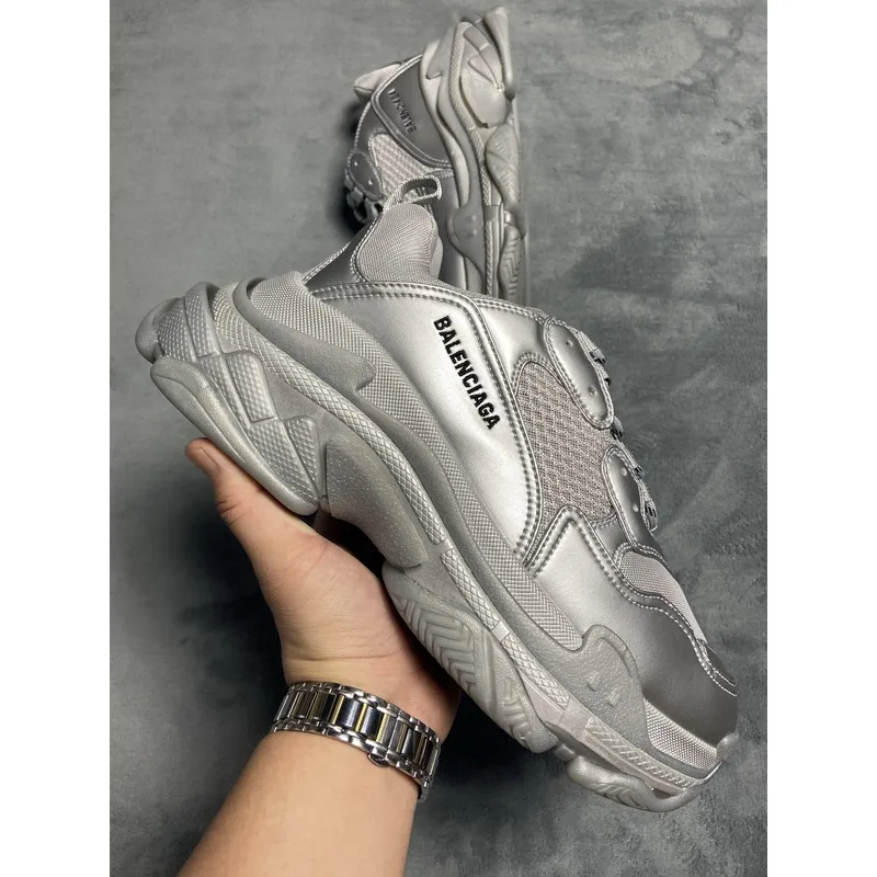 Balenciaga Triple S Light Gray Silver