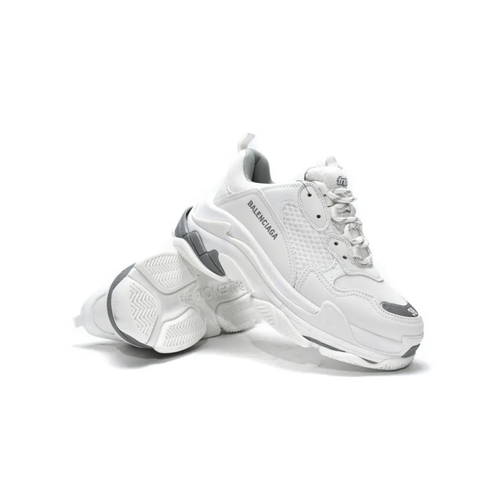 Balenciaga Triple S White Silver