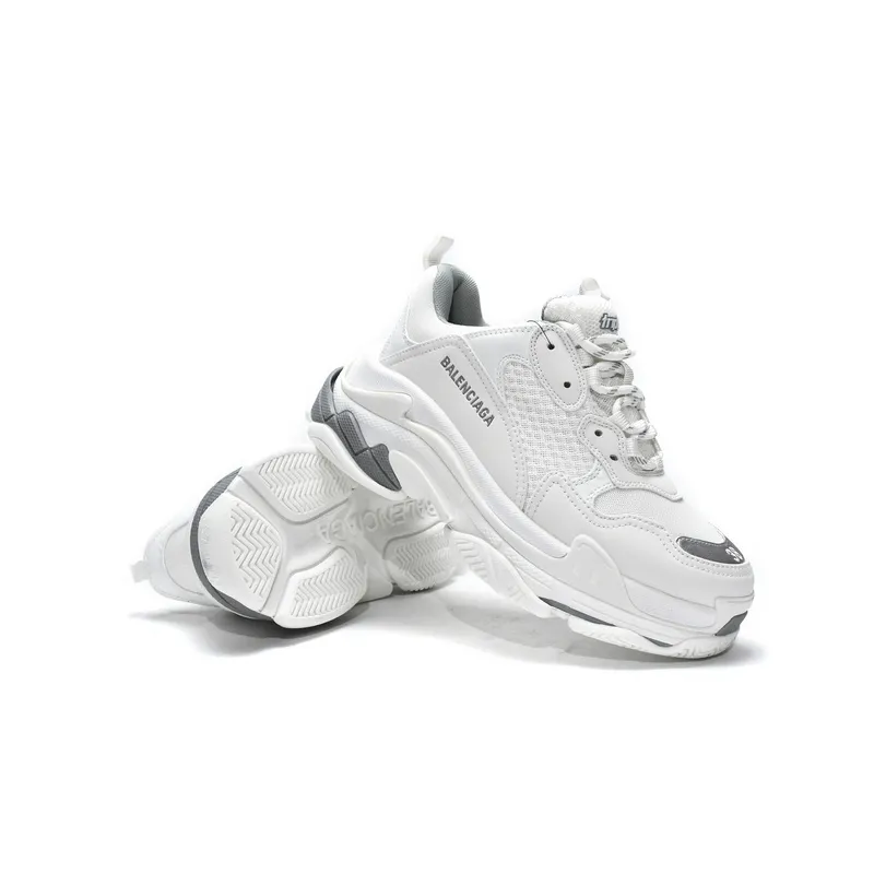 Balenciaga Triple S White Silver