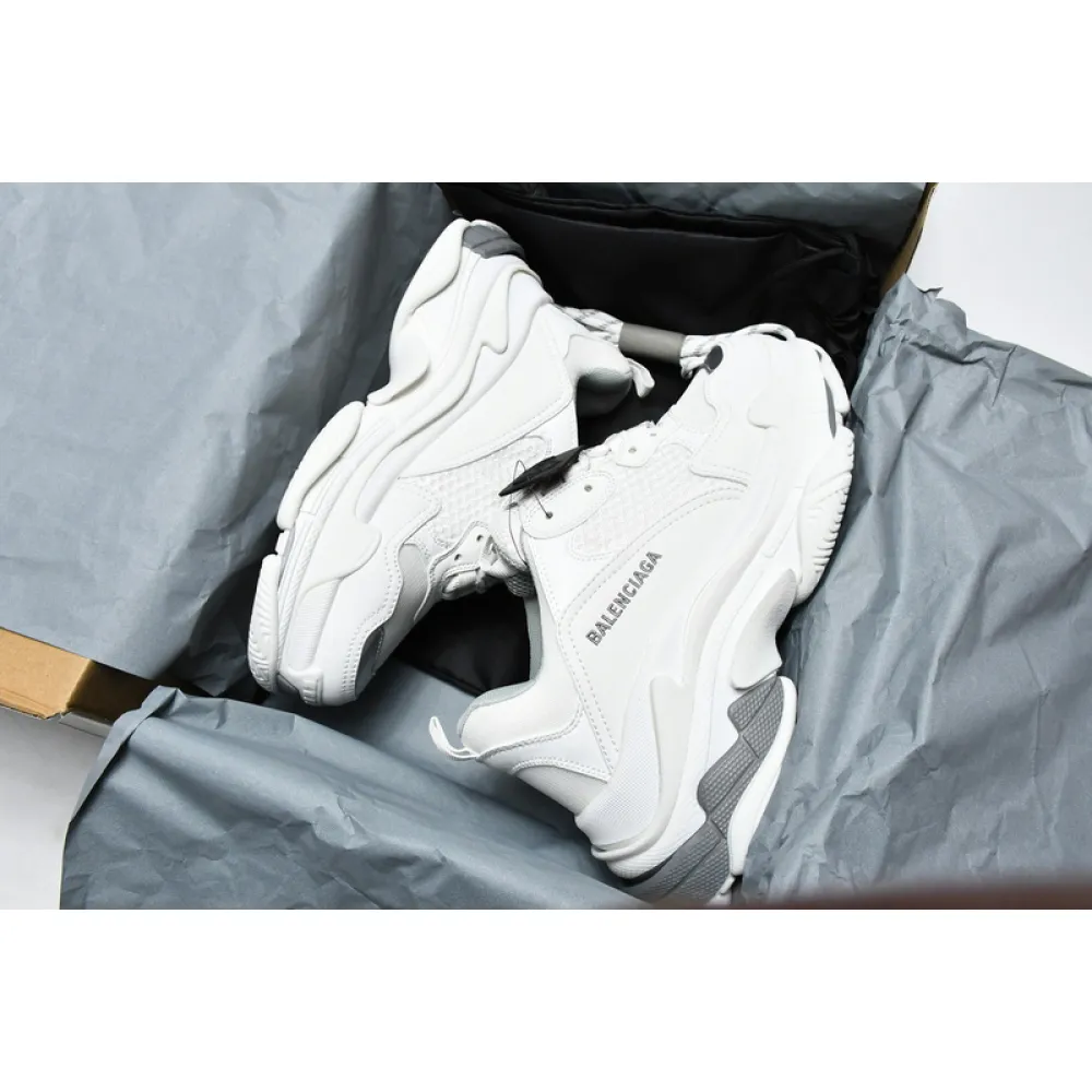 Balenciaga Triple S White Silver