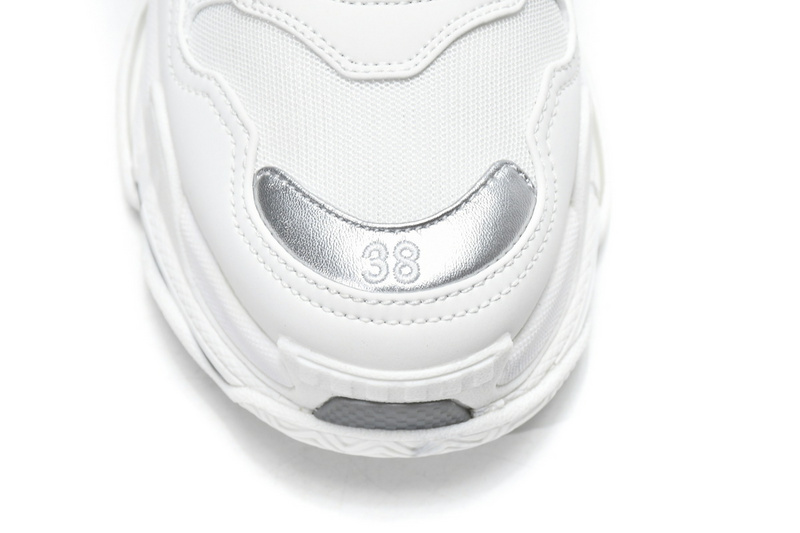 Balenciaga Triple S White Silver