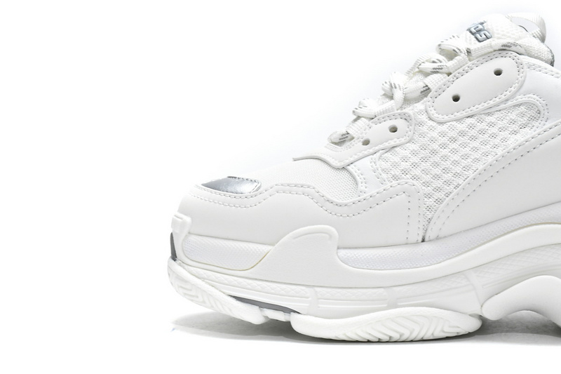 Balenciaga Triple S White Silver