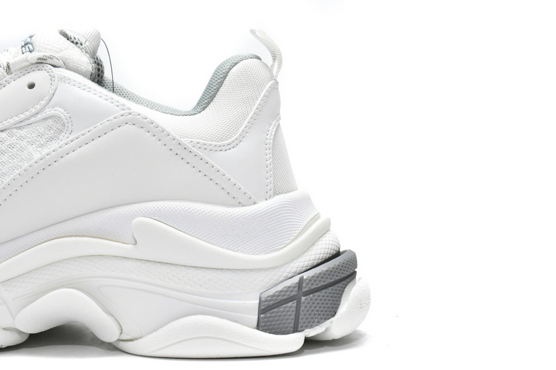 Balenciaga Triple S White Silver