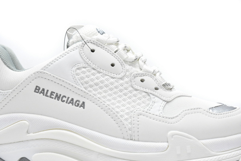 Balenciaga Triple S White Silver