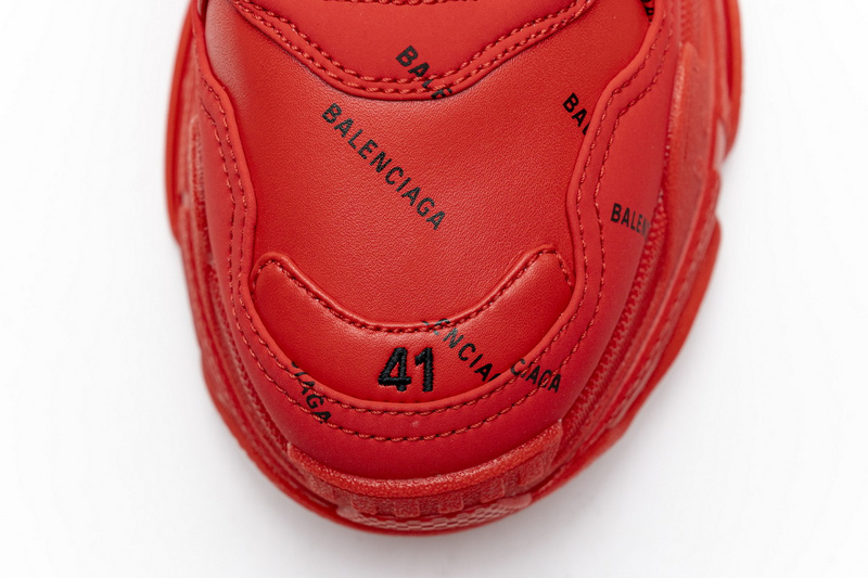 Balenciaga Triple S Letter Bright Red