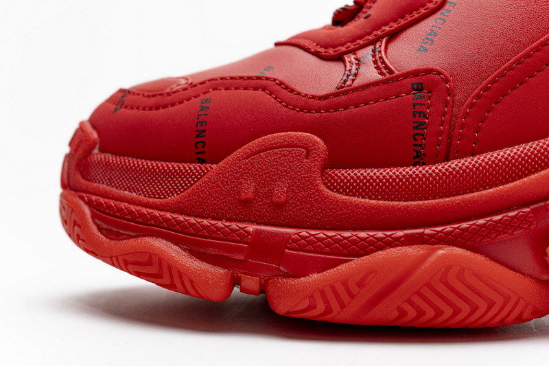Balenciaga Triple S Letter Bright Red