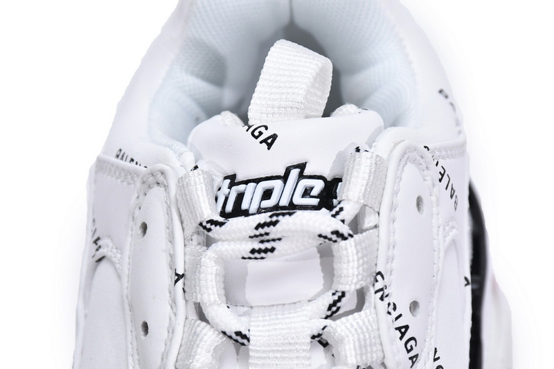 Balenciaga Triple S Letter White Rose Red