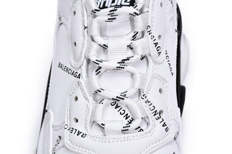 Balenciaga Triple S Letter White Rose Red