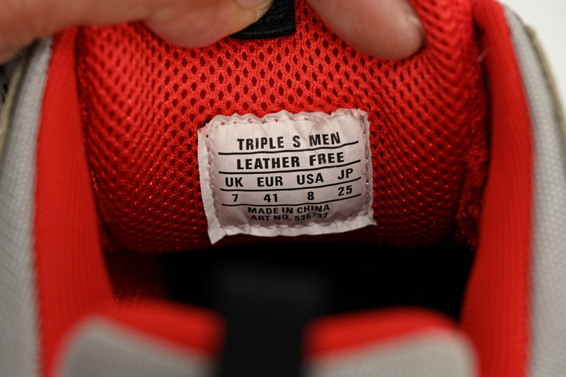 Balenciaga Triple S Red White Dark Grey