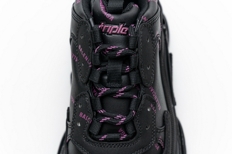 Balenciaga Triple S Letter Black Pink