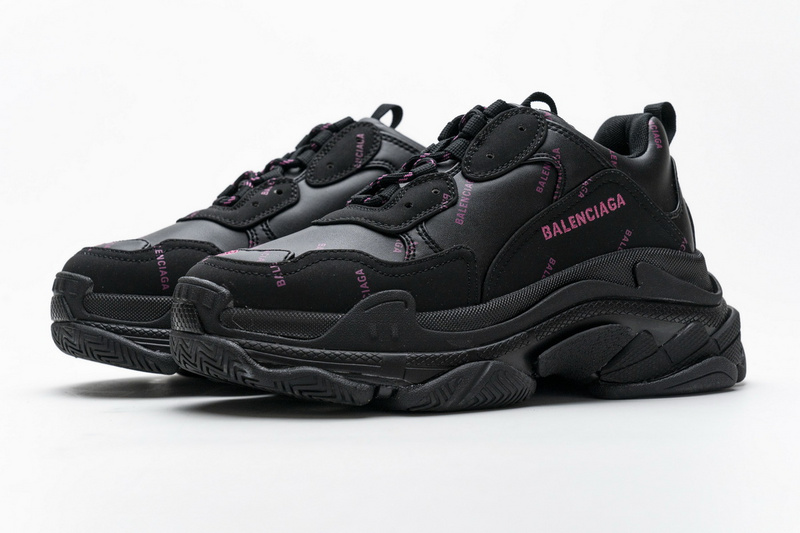 Balenciaga Triple S Letter Black Pink