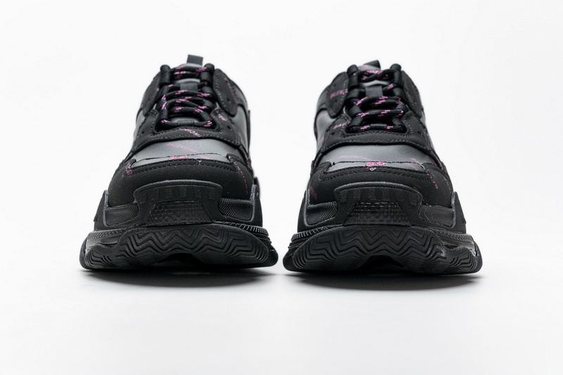 Balenciaga Triple S Letter Black Pink