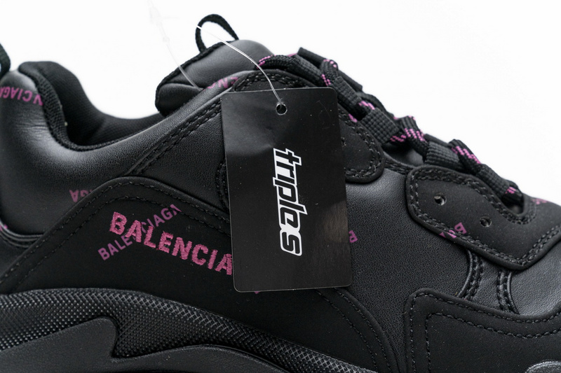 Balenciaga Triple S Letter Black Pink