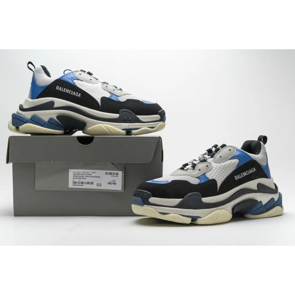 Balenciaga Triple S Black Grey Blue