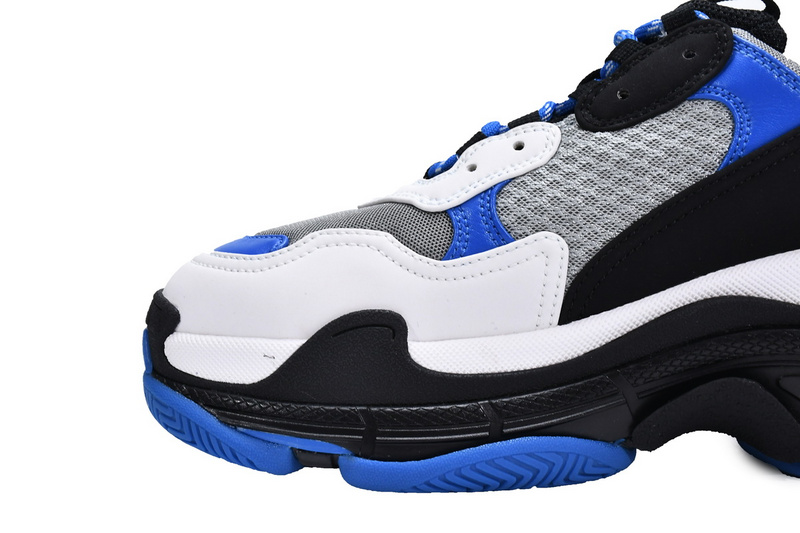 Balenciaga Triple S Black White Blue