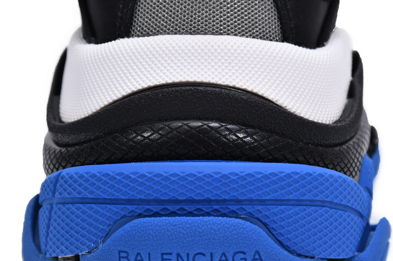 Balenciaga Triple S Black White Blue