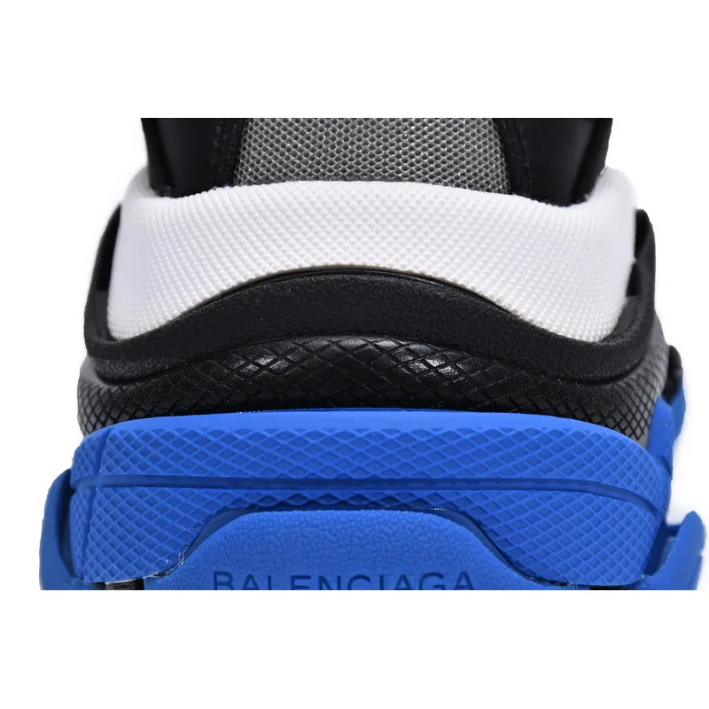Balenciaga Triple S Black White Blue