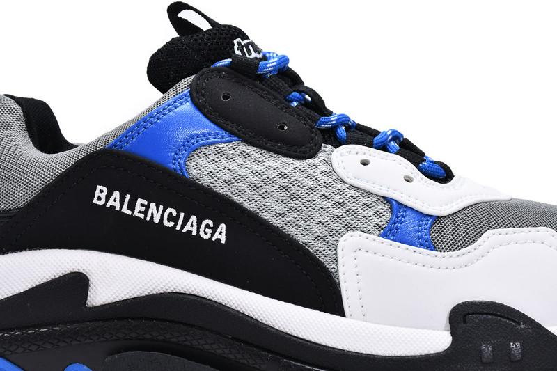 Balenciaga Triple S Black White Blue