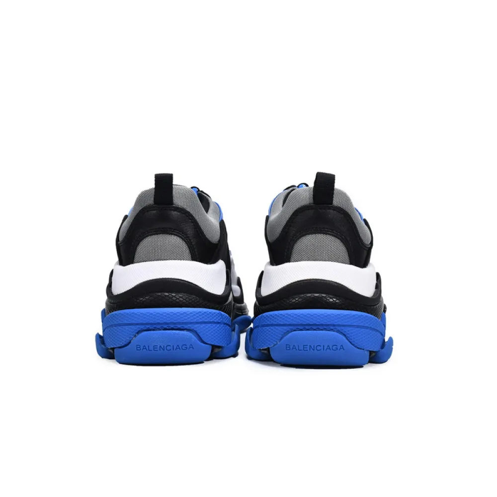 Balenciaga Triple S Black White Blue