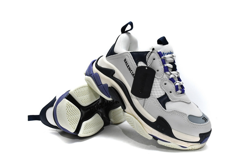 Balenciaga Triple S White Dark Blue
