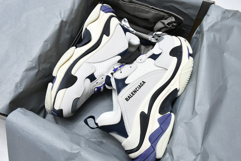 Balenciaga Triple S White Dark Blue