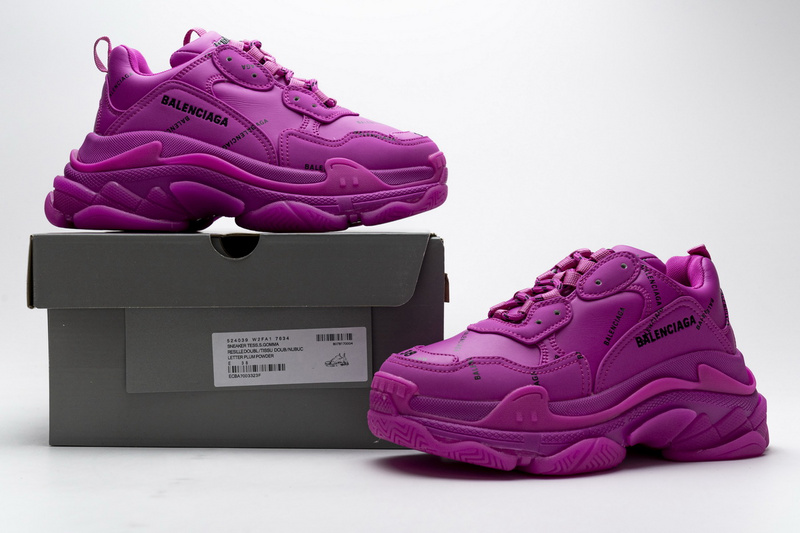 Balenciaga Triple S Letter Pulm Powder