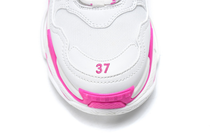 Balenciaga Triple S White Peach Red