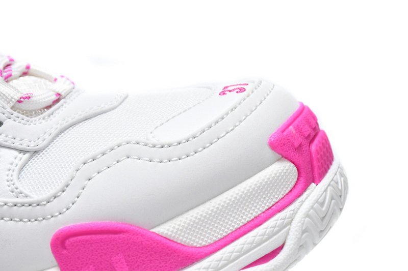 Balenciaga Triple S White Peach Red