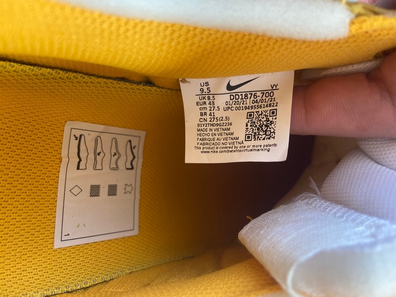 GB Off-White x Nike Air Force 1 Low University Gold
