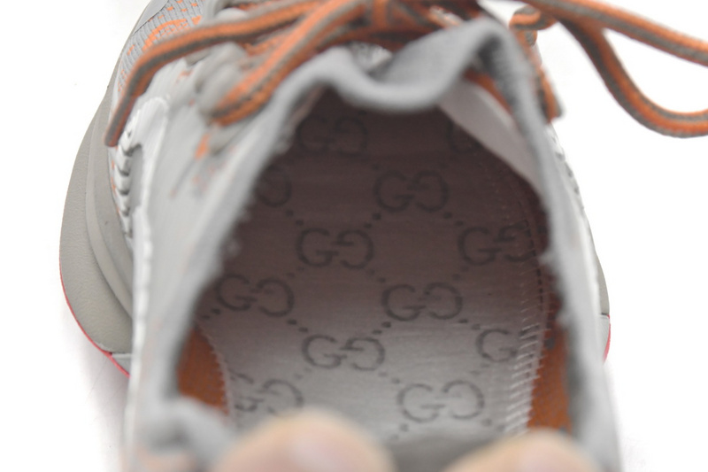 Gucci Run Sneakers Grey Red