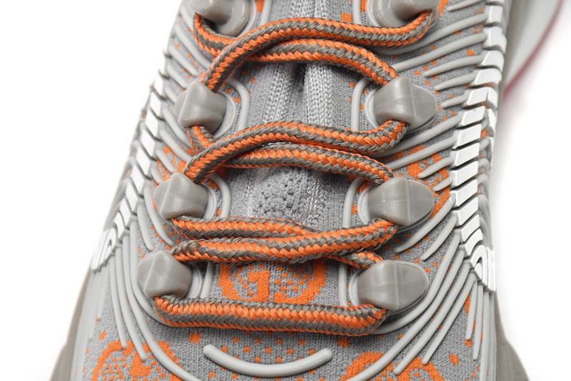 Gucci Run Sneakers Grey Red