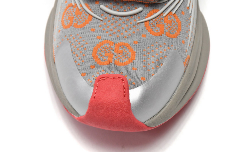 Gucci Run Sneakers Grey Red