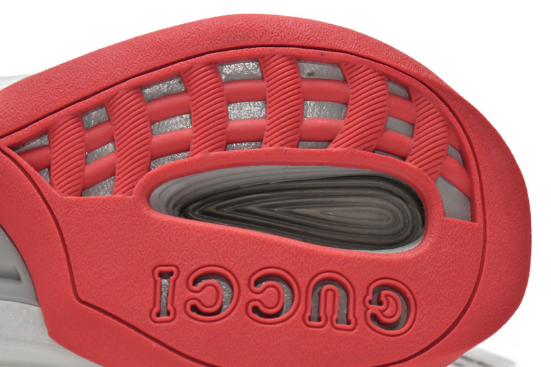 Gucci Run Sneakers Grey Red