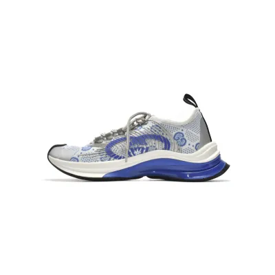 Gucci Run Sneakers White Blue 01