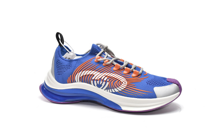 Gucci Run Sneakers White Blue Orange