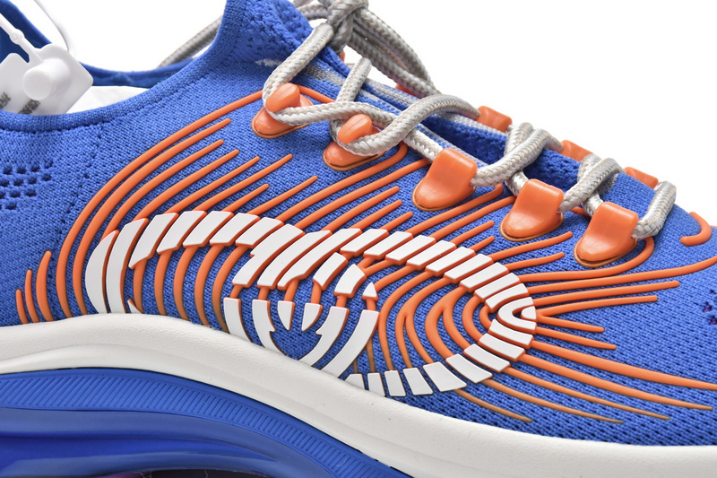 Gucci Run Sneakers White Blue Orange