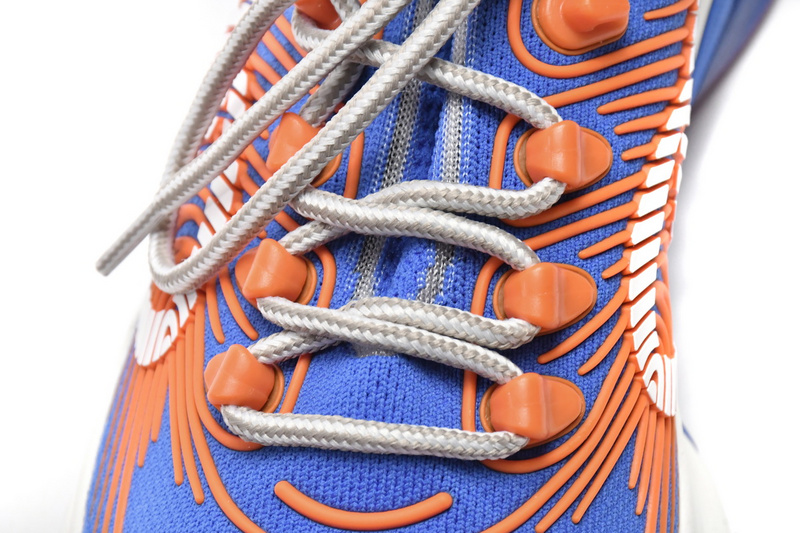 Gucci Run Sneakers White Blue Orange