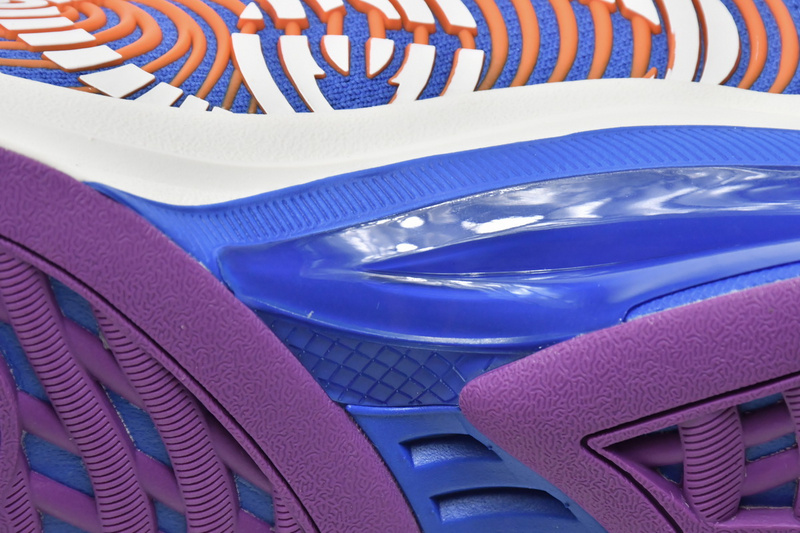 Gucci Run Sneakers White Blue Orange