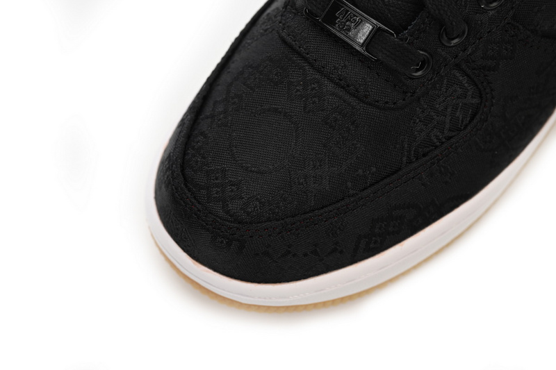 OG Fragment Design x CLOT x Nike Air Force 1 Low Black Silk