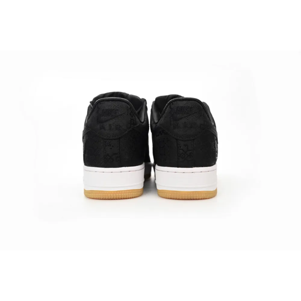 OG Fragment Design x CLOT x Nike Air Force 1 Low Black Silk