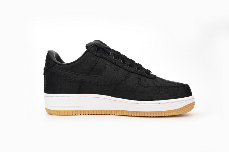OG Fragment Design x CLOT x Nike Air Force 1 Low Black Silk