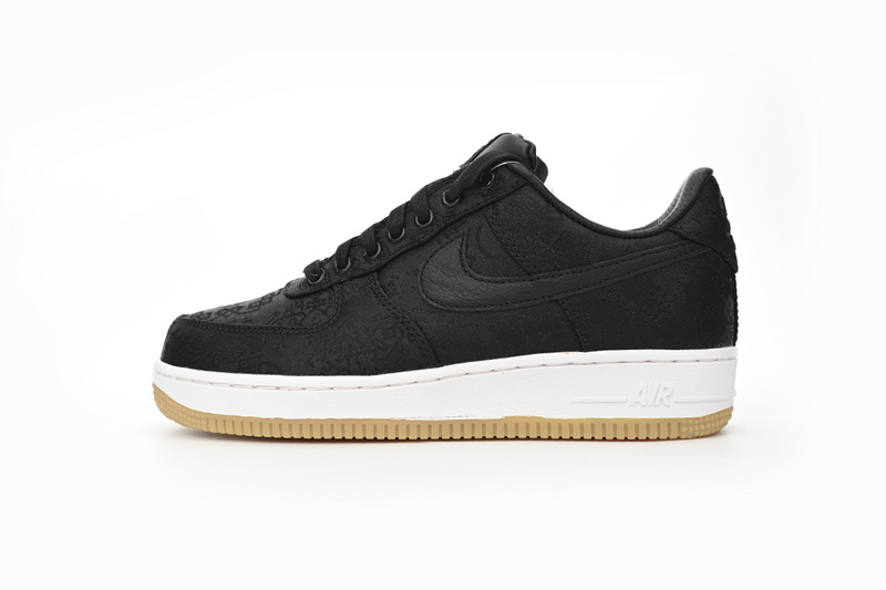 OG Fragment Design x CLOT x Nike Air Force 1 Low Black Silk