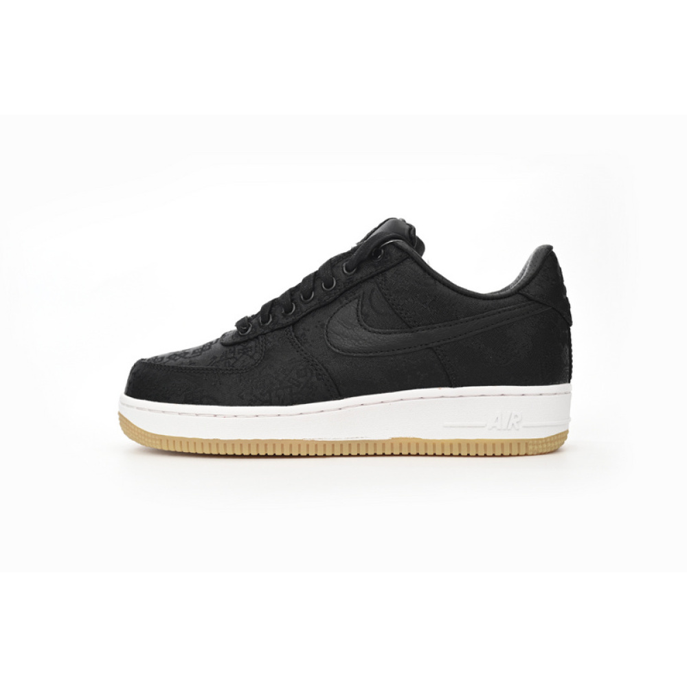 OG Fragment Design x CLOT x Nike Air Force 1 Low Black Silk