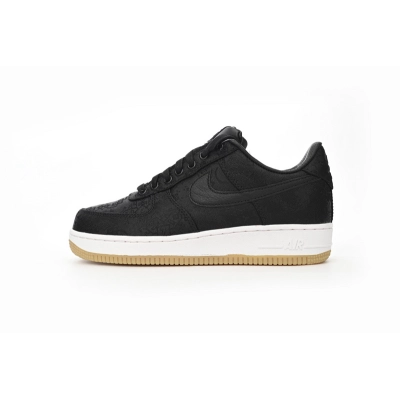 OG Fragment Design x CLOT x Nike Air Force 1 Low Black Silk 01
