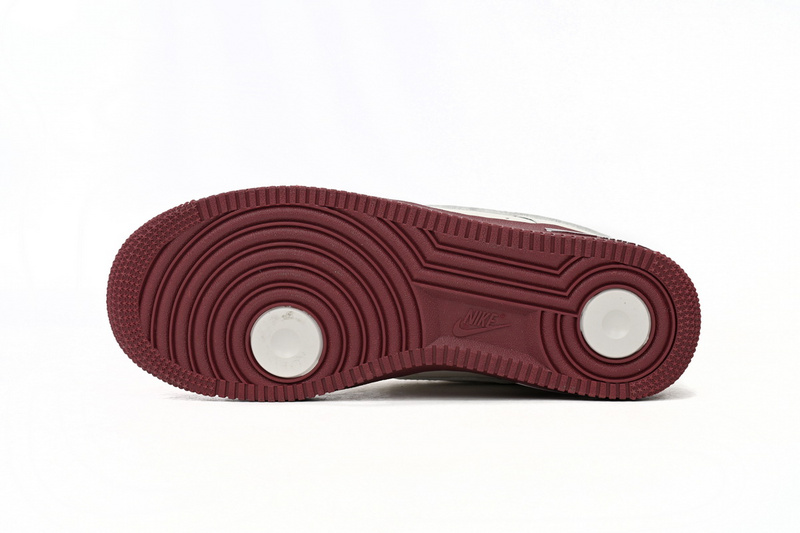 QF  Nike Air Force 1’07 Low Beige Red